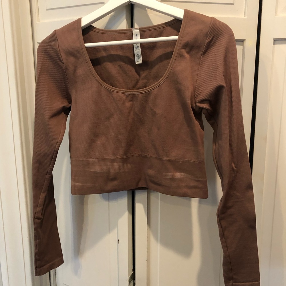 Women's Long Sleeve Brown Top